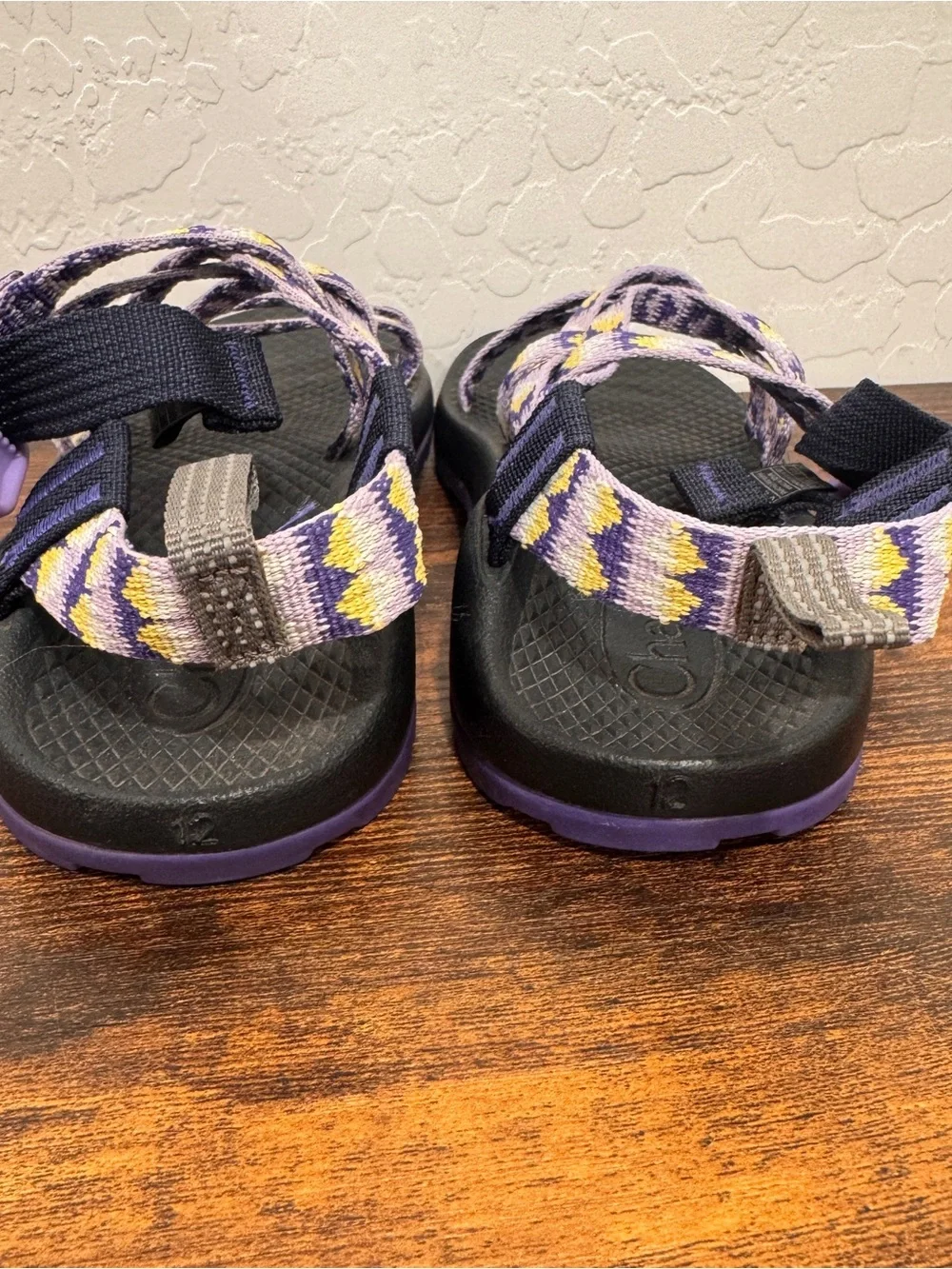 Chaco ZX/1 Ecotread Bluebell Double Straps Diamond Adjustable Kids 12 Outdoor
